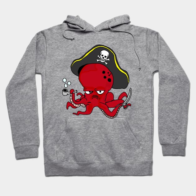 Pirate Octopus Hoodie by imphavok